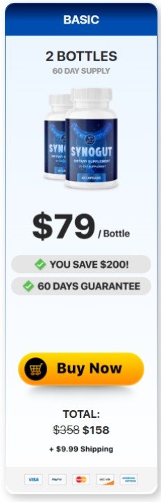 SynoGut 1 bottle digestive supplement